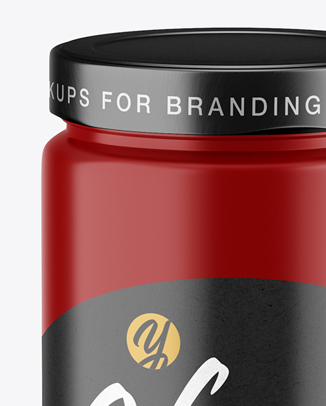 Glossy Honey Jar Mockup PSD #2