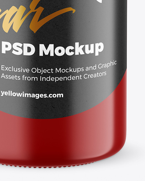 Glossy Honey Jar Mockup PSD #1