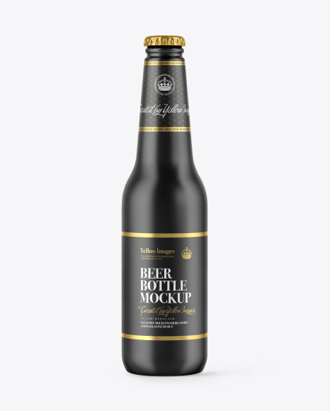 Matte Ceramic Bottle Mockup PSD #4