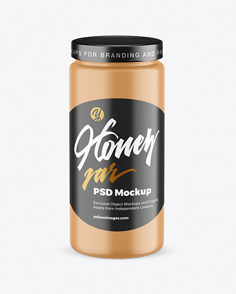 Matte Honey Jar Mockup