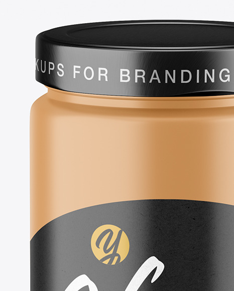 Matte Honey Jar Mockup PSD #2