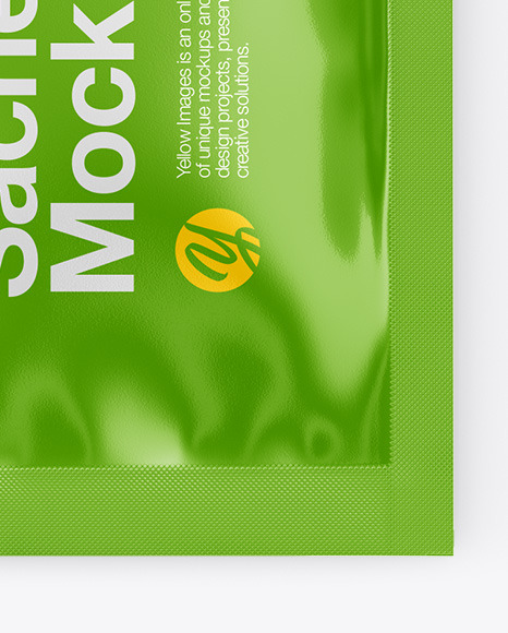 Glossy Sachet w  Zipper Mockup PSD #4