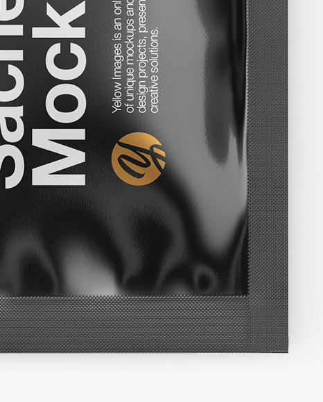 Glossy Sachet w  Zipper Mockup PSD #7