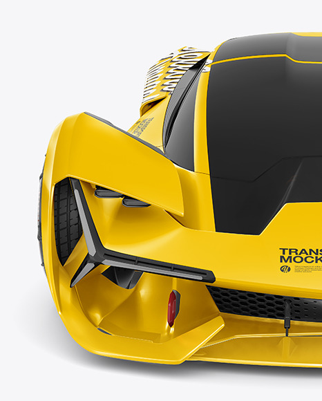 Super Car Mockup - Front View