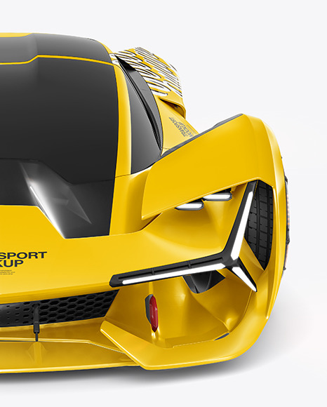 Super Car Mockup   Front View PSD #1