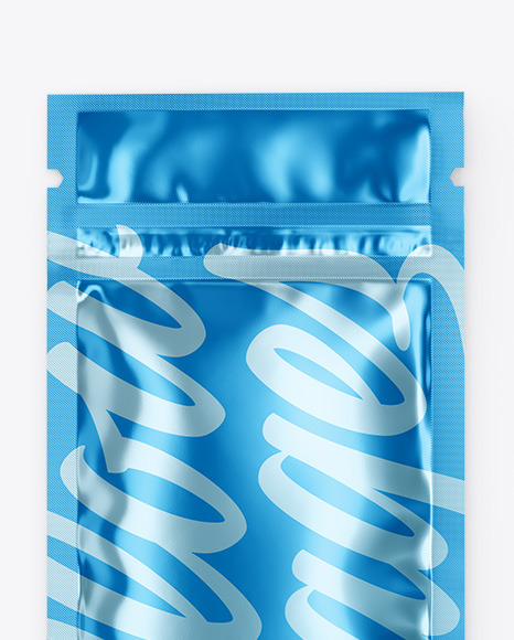 Metallic Sachet w  Zipper Mockup PSD #3