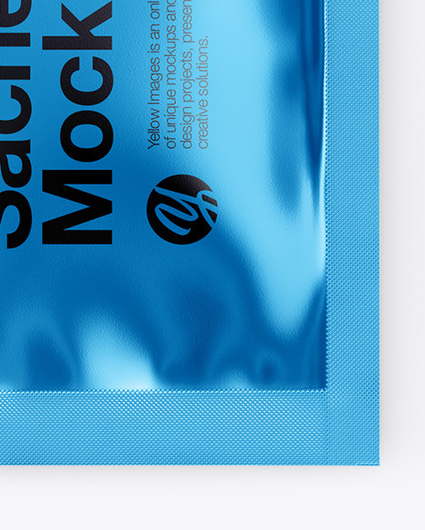 Metallic Sachet w  Zipper Mockup PSD #4