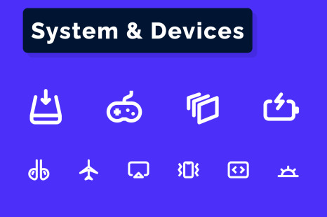 System &amp; Devices Icons Set