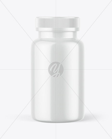 Glossy Plastic Jar Mockup PSD #3
