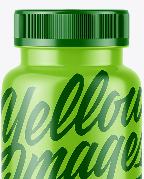 Glossy Plastic Jar Mockup PSD #1