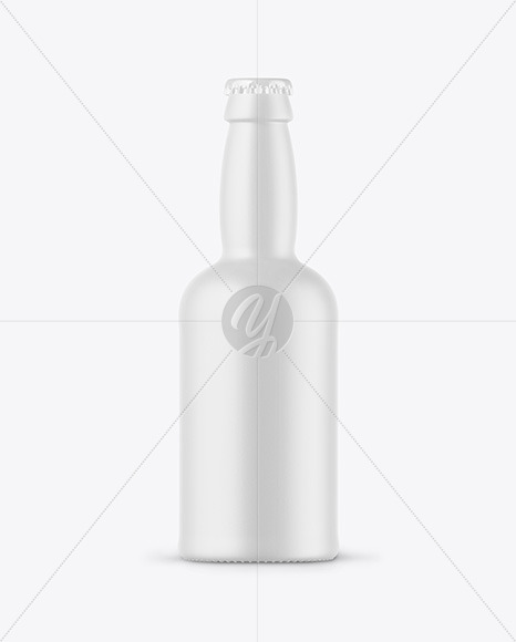 330ml Ceramic Beer Bottle Mockup PSD #1