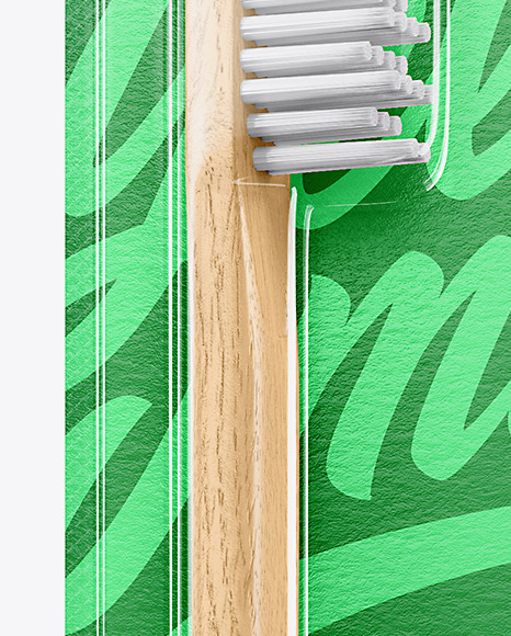 Download Blister Pack With Wooden Toothbrush Mockup Yellow Author