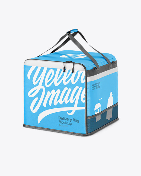 Download Polyester Delivery Bag Mockup In Apparel Mockups On Yellow Images Object Mockups