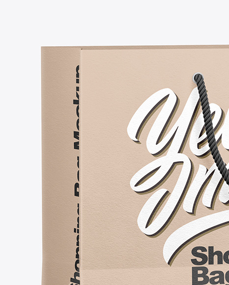 Kraft Shopping Bag Mockup PSD #2