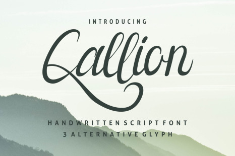 Callion Calligraphy Font