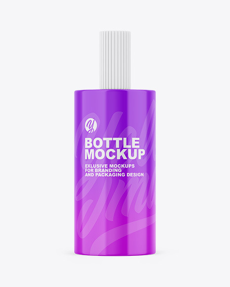 Glossy Bottle Mockup