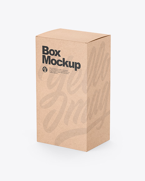 Download Karft Box W Blister Pack Mockup In Box Mockups On Yellow Images Object Mockups