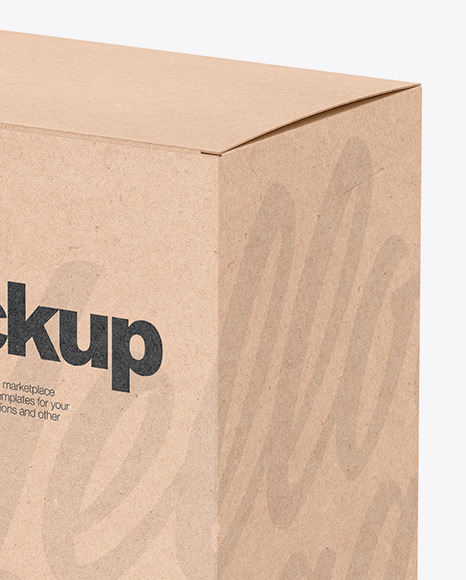 Download Karft Box W Blister Pack Mockup In Box Mockups On Yellow Images Object Mockups