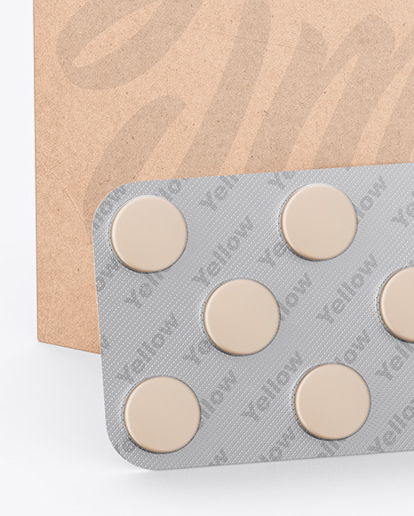 Karft Box W  Blister Pack Mockup PSD #6