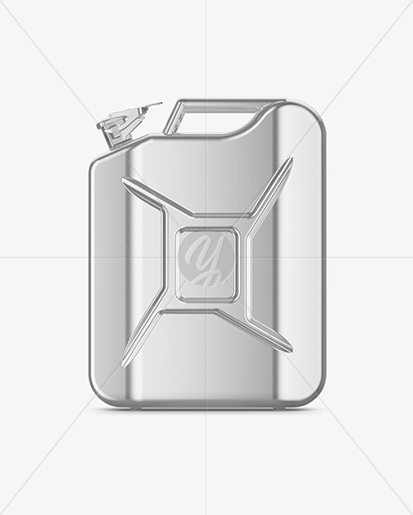 New Free Mockups – Metallic Fuel Jerrycan – Front View – Download Now