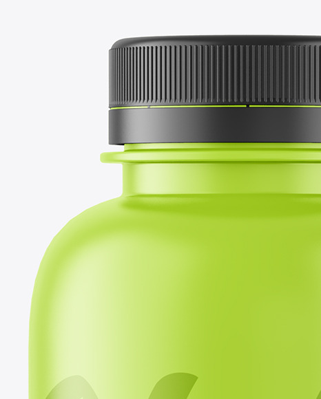 400ml Matte Plastic Bottle Mockup PSD #2
