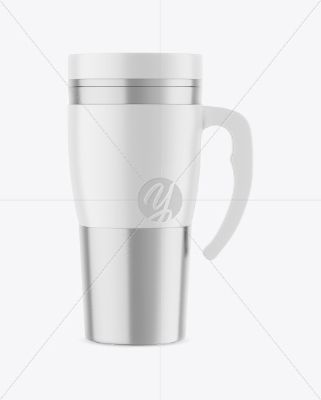 Metallic Thermo Cup Mockup PSD #3