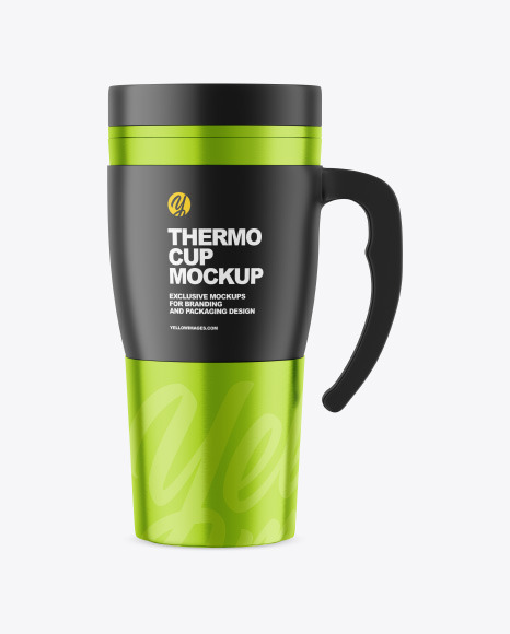 Metallic Thermo Cup Mockup