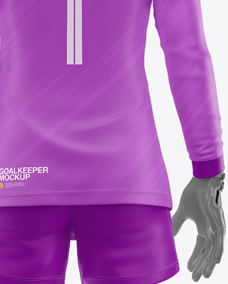 Women’s Goalkeeper Mockup   Back View PSD #7