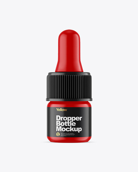 Matte Dropper Bottle Mockup PSD #2