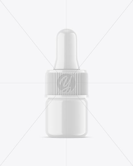 Glossy Dropper Bottle Mockup PSD #3
