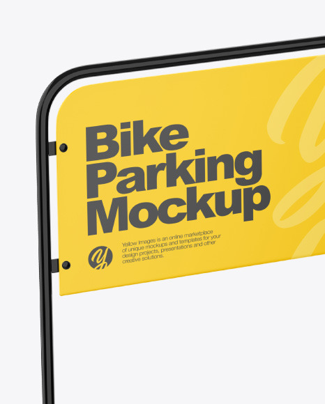 Bike Parking Mockup PSD #2