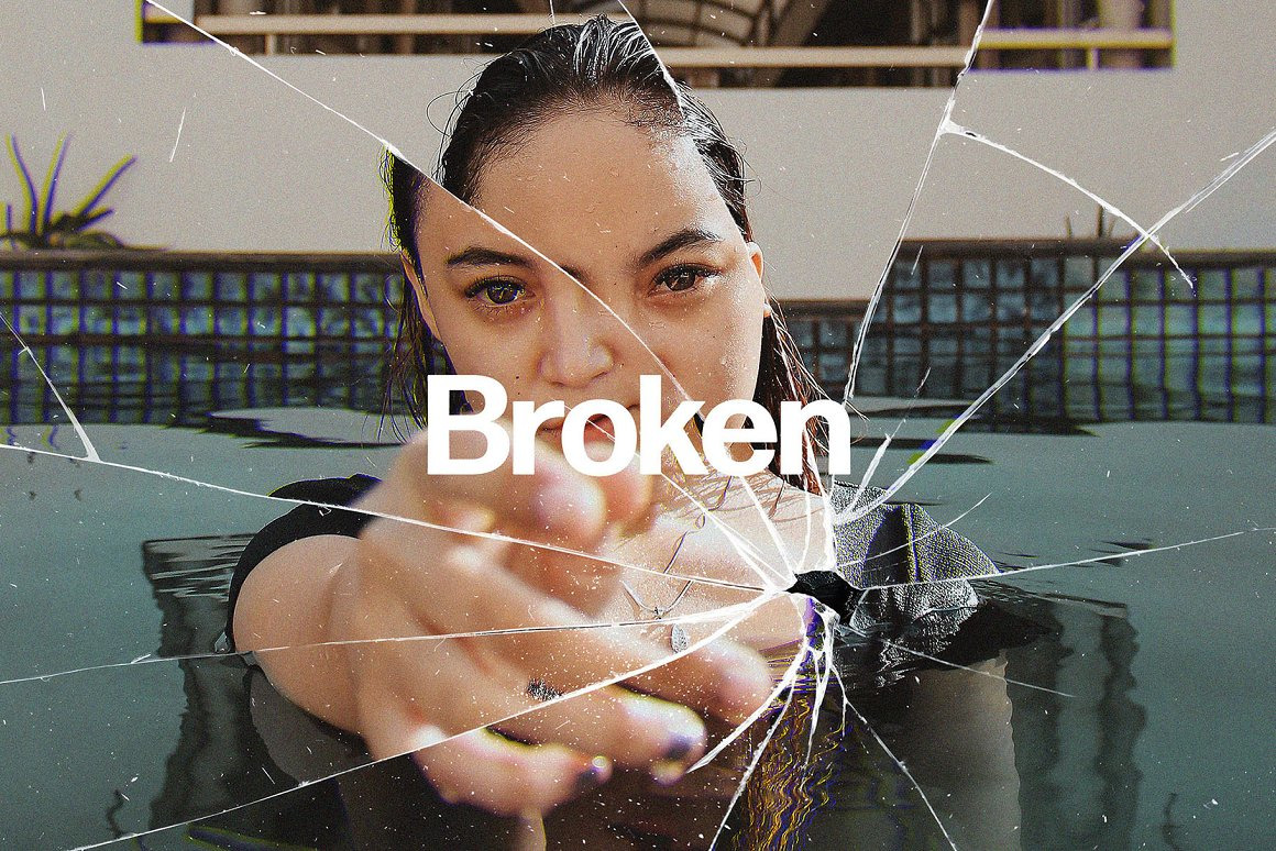 Broken Glass Photo Effect