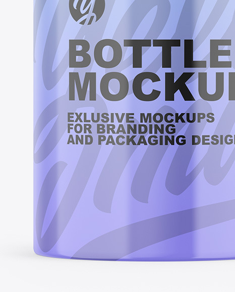 Glossy Bottle Mockup PSD #1