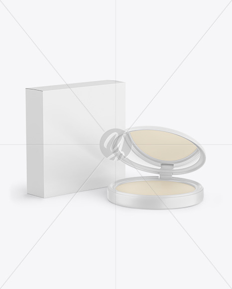 Download Compact Powder Mockup In Packaging Mockups On Yellow Images Object Mockups