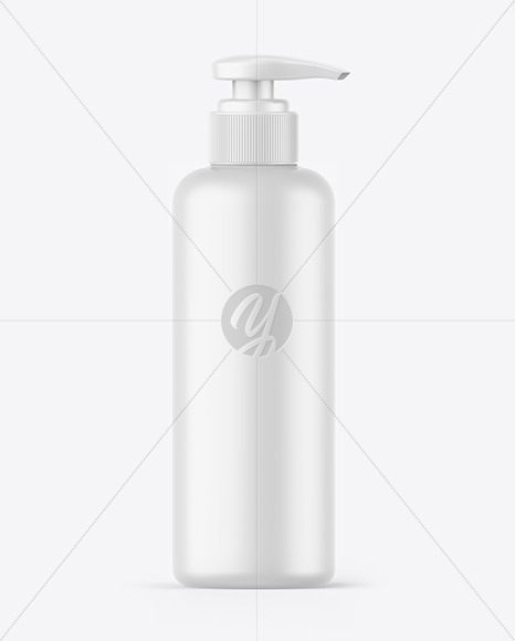 Download Matte Soap Bottle W Pump Mockup In Bottle Mockups On Yellow Images Object Mockups