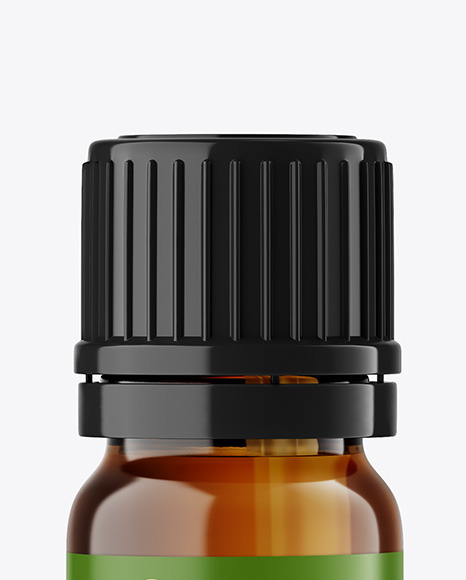Amber Glass Dropper Bottle Mockup PSD #1