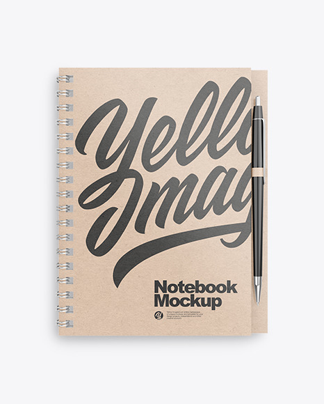 Kraft Paper Notebook Mockup