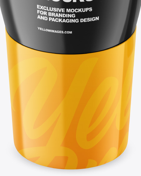 Glossy Thermo Cup Mockup PSD #1