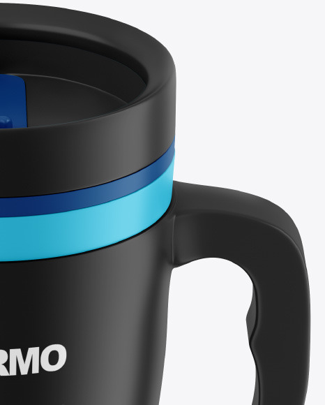 Matte Thermo Cup Mockup PSD #2