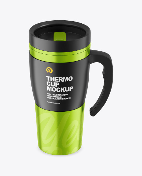 Metallic Thermo Cup Mockup