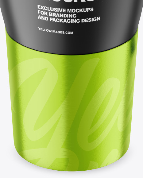 Metallic Thermo Cup Mockup PSD #1