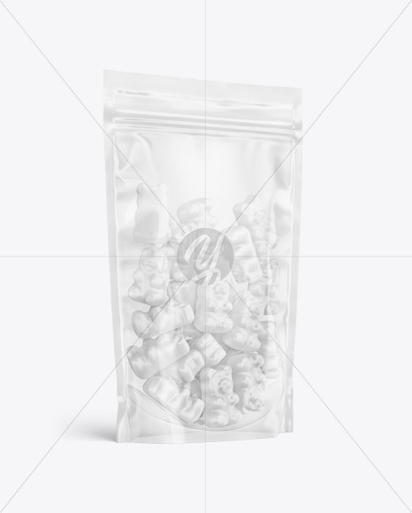 Stand up Pouch with Gummies Mockup PSD #3