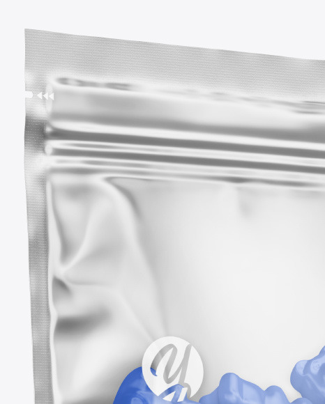 Stand up Pouch with Gummies Mockup PSD #1