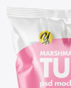 Plastic Bag With Marshmallows Mockup