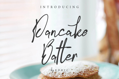 PancakeBatter Script Handwriting Font