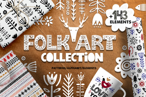 Folk Art Graphic Collection
