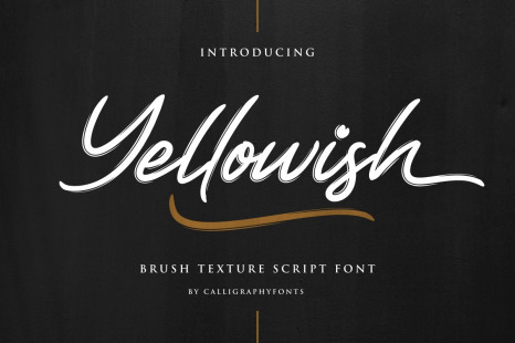 Yellowish Brush Script Font