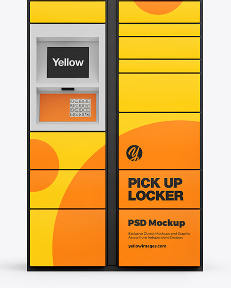 Pick Up Locker Mockup PSD #1