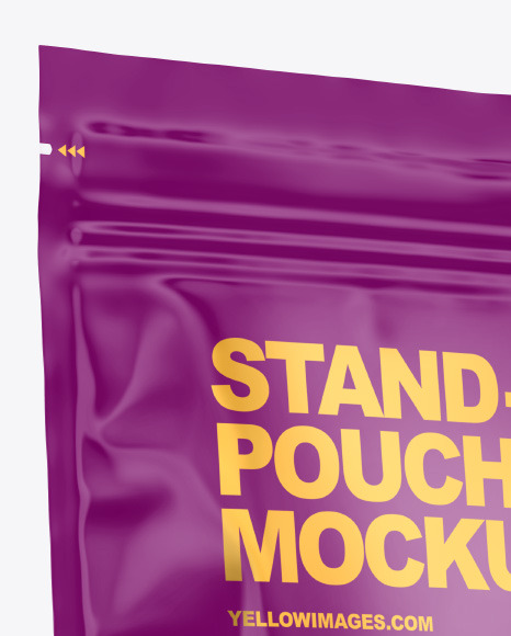 Stand up Pouch with Gummies Mockup PSD #6