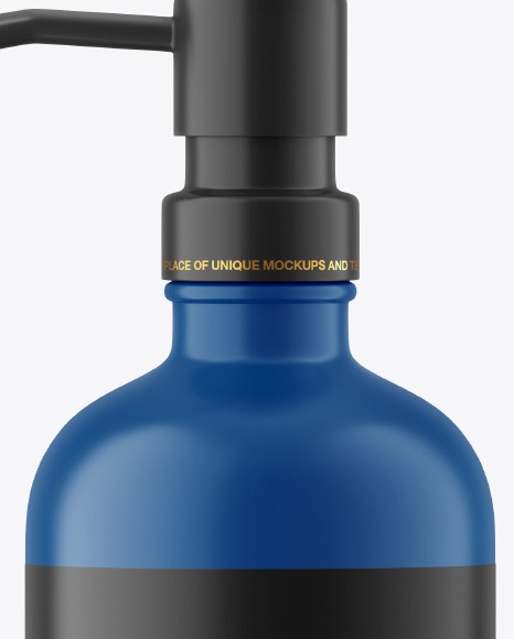 Matte Plastic Bottle w  Pump Mockup PSD #1